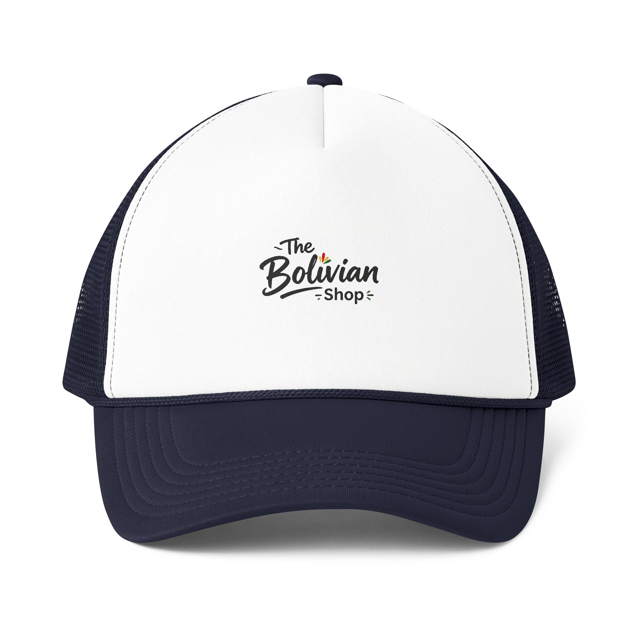 Trucker Cap — 'The Bolivian Shops' Logo Foam Mesh Back Hat