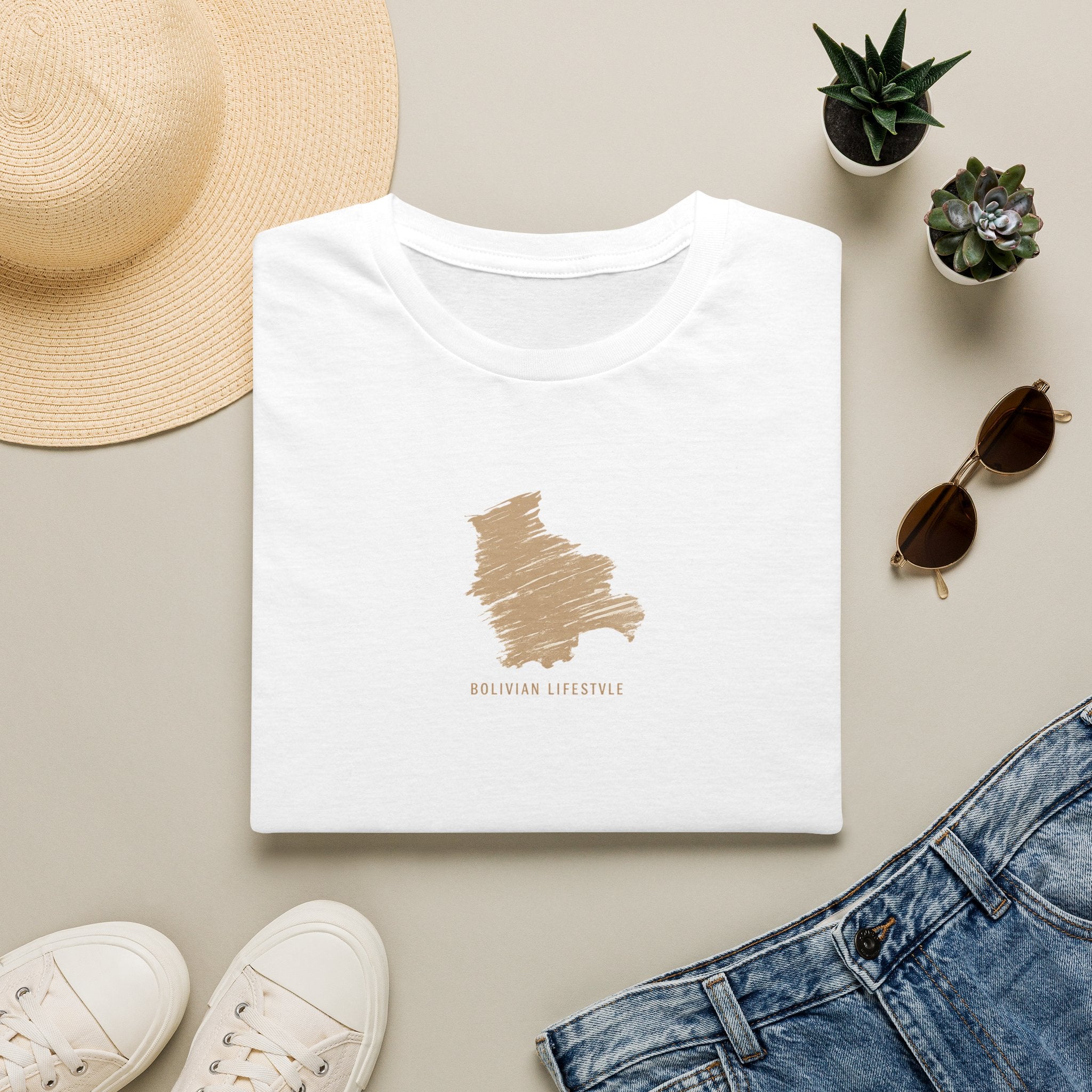 Louisiana Outline T-Shirt — Minimalist 'Louisiana Lifestyle' State Map Tee
