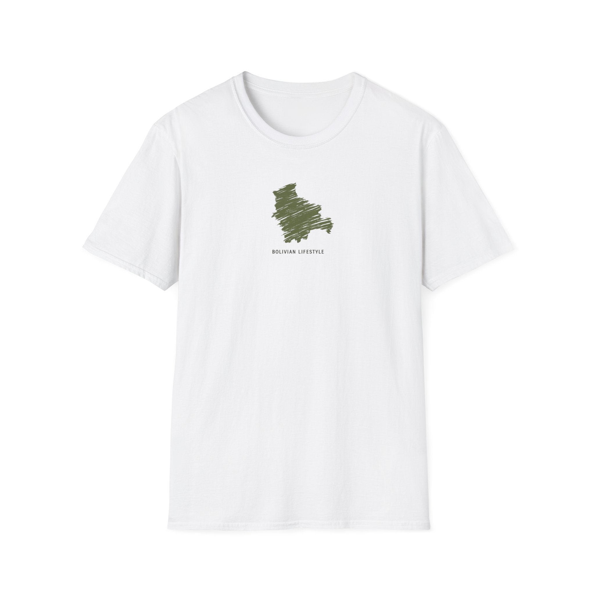 Bolivar Lifestyle T‑Shirt — Minimal Green State Silhouette