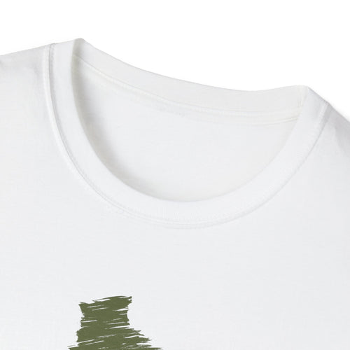 Bolivar Lifestyle T‑Shirt — Minimal Green State Silhouette