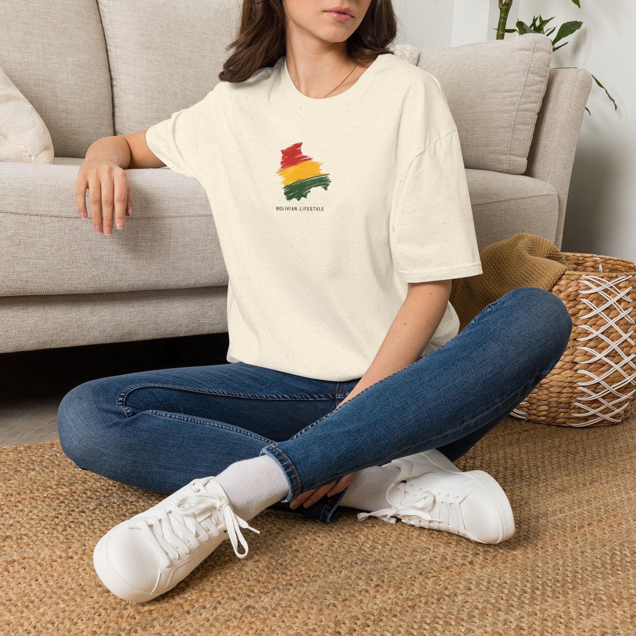 Bolivian Lifestyle Flag Graphic T-Shirt