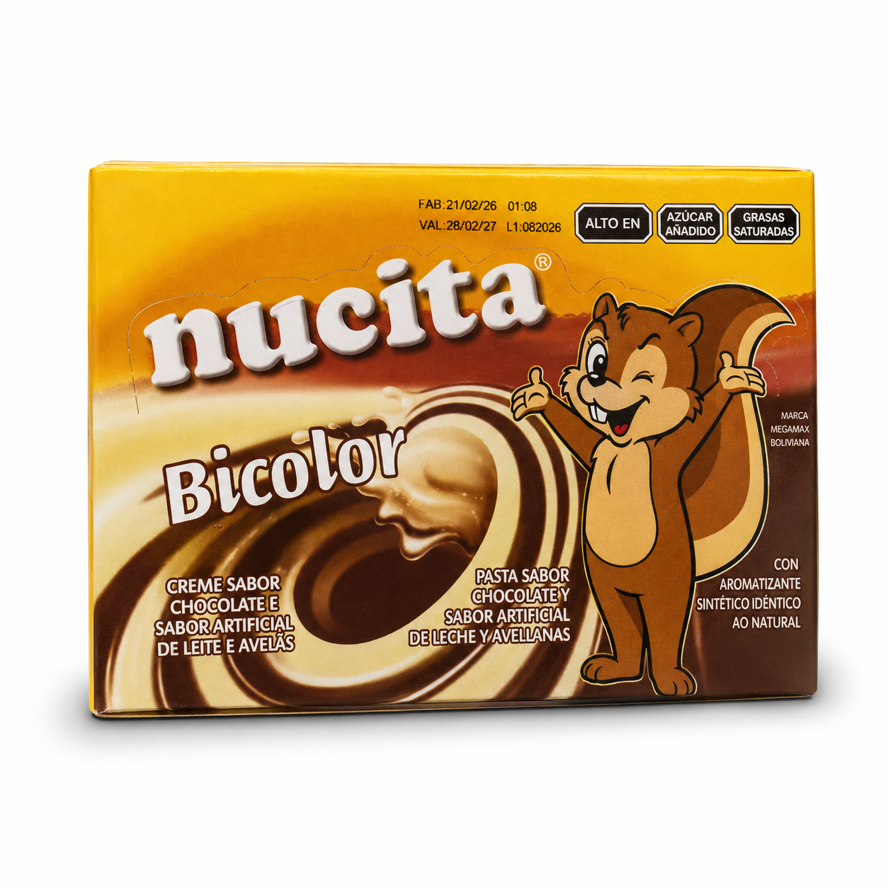 Nucita Bicolor Chocolate & Hazelnut Spread Cookies 12 Pack