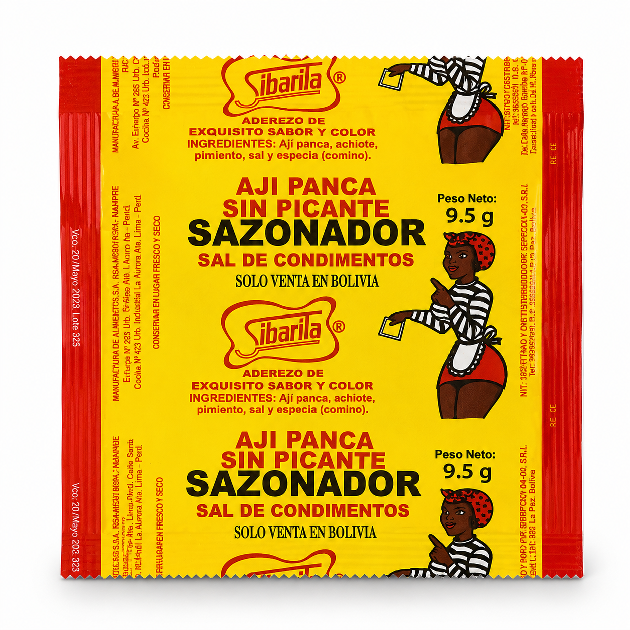 Sibarita Sazonador Ají Panca Sin Picante – 9.5g Seasoning Pack
